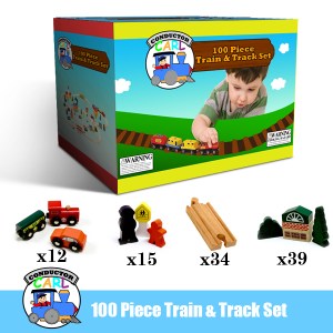 100 Piece Train and Track Set