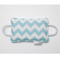 Aqua Chevron Door Cushion