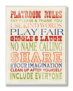 Playroom Rules