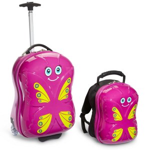 Bella Butterfly Backpack and Suitcase