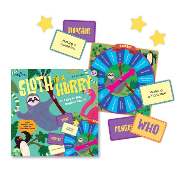 Gioco Di Improvvisazione EeBoo 'Sloth In A Hurry': Risate Assicurate Per Bambini Da 5 Anni In Su! 🎭